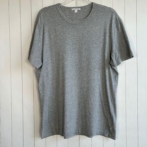 James Perse men size 3 Large short sleeve crew neck tee shirt heather gray